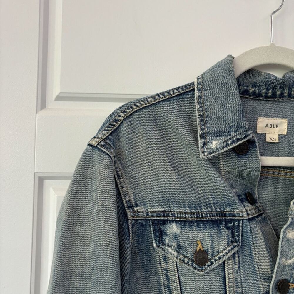 ABLE THE MERLY JACKET Denim - Picture 7 of 7
